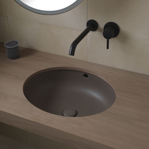 Lavabo bajo encimera ovalado