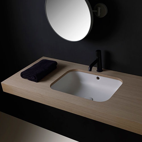 Lavabo bajo encimera rectangular