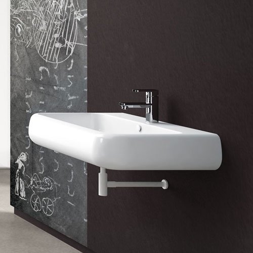 Wall-hung or on top washbasin 80