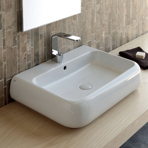 Wall-hung or on top washbasin 66