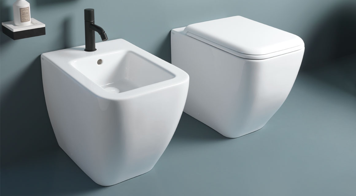 Back to wall one hole bidet