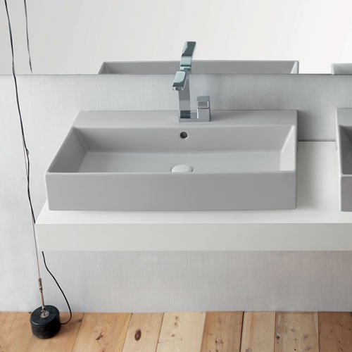 Rectangular washbasin 80