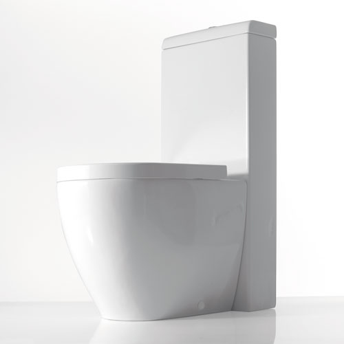 Wc with monoblock cistern