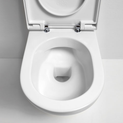 Wall-hung rimless toilet