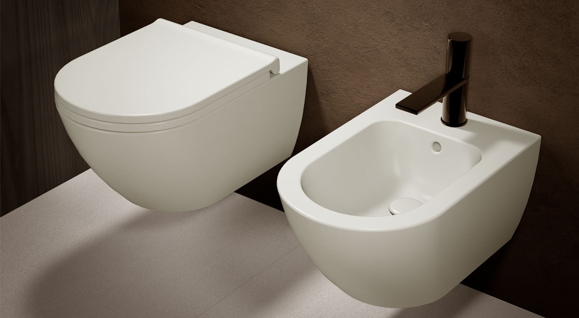 Wall-hung rimless toilet