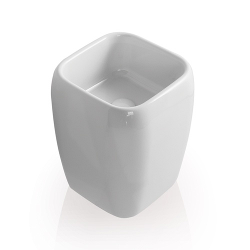 Half pedestal washbasin - on top installation